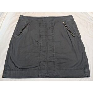 Ann Taylor LOFT Women's Gray Knee Length Skirt Size 8